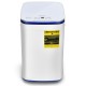 Compact 7.7 lbs fully automatic washing machine with heating function, child lock, and 8 washing programs for safe use.