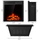 22.5-inch electric fireplace insert with realistic flames, 750W/1500W settings, ideal for home decor and warmth.