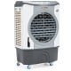 Industrial evaporative air cooler fan with 12-gallon tank, wheels, and 3450 CFM airflow for efficient cooling in large.
