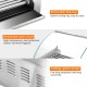 Detachable glass hood of the 18 Hot Dog Roller Grill, providing dust protection and hygienic food storage.