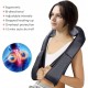 Electric back and neck massager with heat, featuring 8 massage nodes and adjustable intensity for relaxation at home or.