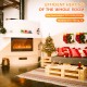 36-inch wall-mounted electric fireplace insert with realistic flame effects, heating up to 400 sq. ft. for cozy warmth.