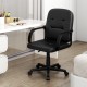 Ergonomic office chair with modern ribbed stitching, chrome armrests, and 360-degree wheels for home or business use.