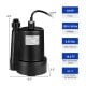 Portable 1/3HP submersible utility pump with 10 FT cord, 2400 GPH flow rate, ideal for drainage in flooded areas.
