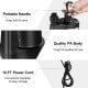Close-up of the 1/3HP submersible utility pump with a portable handle and 10 FT power cord for easy operation.