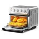 Air fryer toaster oven with 21.5 QT capacity, 1800W power, and multiple cooking modes, ideal for family meals.