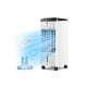 3-in-1 evaporative air cooler in white with remote control, featuring wide oscillation and eco-friendly design for.