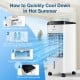 3-in-1 Evaporative Portable Air Cooler with Remote Control - Gallery View 9 of 11