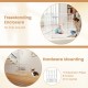 6-panel adjustable baby gate in white, expands 34.5-154", designed for safety as a playpen or pet barrier.