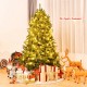 6 feet unlit artificial Christmas tree with a full, lush appearance, providing ample space for your decorations.