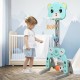 Adjustable kids 3-in-1 basketball hoop set with cute animal design, promoting coordination and teamwork for outdoor.