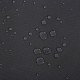Close-up of waterproof 280g/m² polyester fabric with water droplets, ideal for patio retractable awning screen divider.
