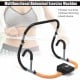 Portable exercise ab fitness crunch machine with heavy-duty steel construction for home gym workouts and total body.