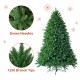 6-foot unlit artificial Christmas tree with 1250 branch tips, featuring dense PVC needles and a sturdy iron base for.
