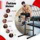 Multifunctional dip stand with foam handles for home gym, ideal for dips, pull-ups, and full body workouts.