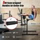 Multifunctional dip stand with foam handles, featuring a sturdy metal frame for home gym workouts and stability.