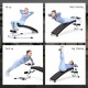 Multifunctional gym bench for full-body strength training, featuring adjustable height for sit-ups, push-ups, leg.