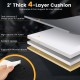 4-layer cushion detail of the Flat Weight Bench, featuring sweat-proof PU leather and high-density EPE foam for comfort.