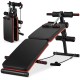 Adjustable multifunctional sit-up bench with comfortable padding, foldable design, and durable construction for.