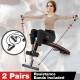 Multifunctional sit-up bench with adjustable positions and resistance bands, designed for versatile full-body workouts.