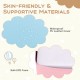 Close-up of waterproof PU leather cover and safe EPE foam for the Climb and Crawl Foam Block Play Set for infants.