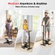 Black twist stair stepper with adjustable handlebar and LCD display, perfect for low-impact home workouts.