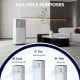 Portable 10000 BTU air cooler in black, featuring cooling, fan, and dehumidifier modes for efficient home use.