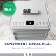 Top view of the 10000 BTU air cooler with remote control, showcasing its convenient operation panel for easy use.
