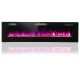 60-inch ultra-thin electric fireplace with customizable flame colors and remote control, perfect for heating up to 400.