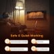 42-inch ultra-thin electric fireplace with decorative crystals, remote control, and 12H timer for safe, quiet warmth.