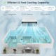 12000 BTU window air conditioner with remote, designed for efficient cooling in living rooms, bedrooms, and kitchens.