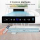 Touchable LED control panel of the 12000 BTU window air conditioner with remote control for easy operation.