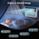 12000 BTU window air conditioner with remote, featuring low noise and sleep mode for a comfortable night's rest.