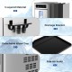 Detachable water tray and drainage bracket for the countertop nugget ice maker, designed for efficient ice production.
