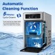 Countertop nugget ice maker with automatic cleaning function and transparent window, producing 33 lbs of ice daily.