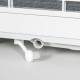 Close-up of the 10000 BTU portable air conditioner's adjustable air flow direction feature for customized comfort.