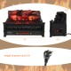 20-inch electric fireplace heater with realistic pinewood ember bed, 5120 BTU, for cozy warmth in any room.