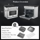 36-inch freestanding natural gas range with 6 burners, 6 cu.ft. oven, and additional storage drawer for versatile.