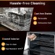 Cast iron grates and enamel interior of the 36-inch gas range, highlighting easy cleaning and maintenance features.