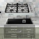 30-inch gas cooktop with 4 powerful burners, ABS knobs, and stainless steel surface for efficient cooking and easy.