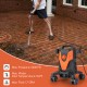 Electric pressure washer with 2400 PSI, 4 universal wheels, and multiple nozzles for versatile outdoor cleaning.