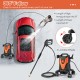 2400 PSI electric pressure washer with 4 universal wheels, ideal for car washing and versatile cleaning tasks.