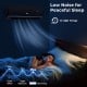 Mini split air conditioner in black with WiFi, 12000 BTU, featuring low noise for peaceful sleep and 0-24 hour timer.