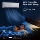 Mini split air conditioner with WiFi, 24000 BTU, 21 SEER2, featuring quiet sleep mode and 0-24 hour timer for comfort.