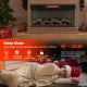 3-sided 1500W electric fireplace with 7-color flame, low-noise operation, and adjustable temperature for cozy warmth.