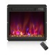 Electric fireplace insert with remote control, 1500W, 8 flame colors, for cozy ambiance in spaces up to 1000 sq.ft.