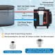 Ice bath water chiller with built-in pump and filtration system, suitable for tubs under 92 gallons, shown with.