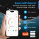 Smart app control interface for the 4/5 HP Ice Bath Water Chiller, featuring temperature and timer settings for.