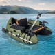 360° rotatable fishing boat accessory set with GoPro mount, fishing rod holder, and oar holder for inflatable kayaks.