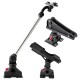 360° rotatable fishing boat accessory set includes a GoPro mount, fishing rod holder, and oar holder for versatile use.